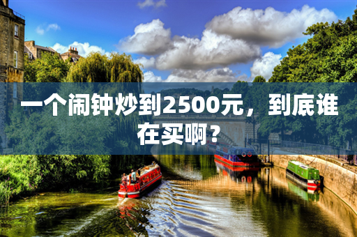 一个闹钟炒到2500元，到底谁在买啊？