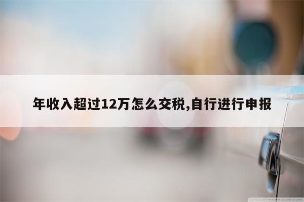 年收入超过12万怎么交税,自行进行申报