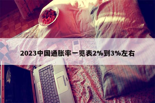 2023中国通胀率一览表2%到3%左右